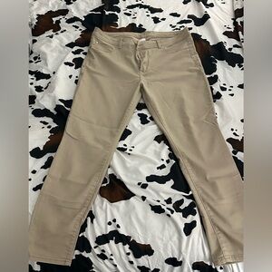 Time and Tru brand khaki stretch skinny pants.